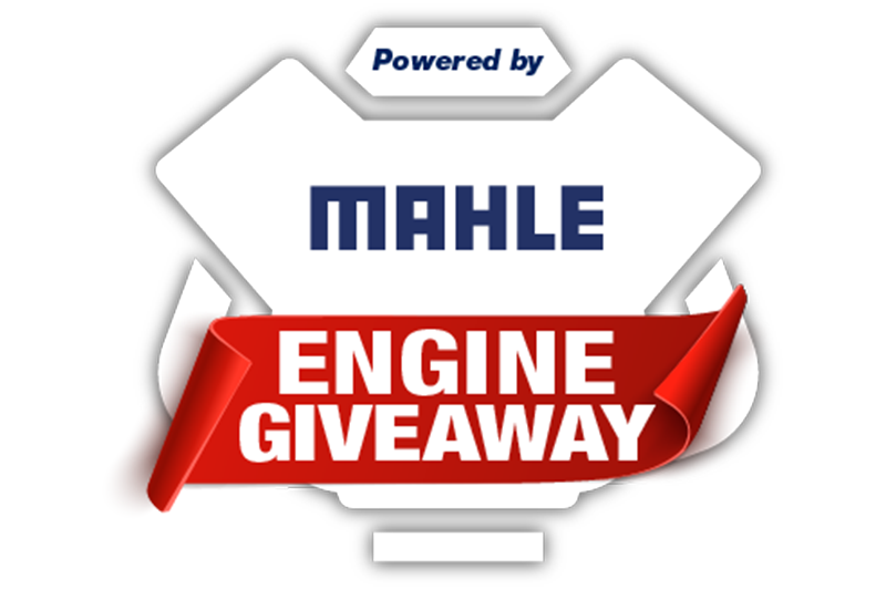 Official “Powered by MAHLE” Engine Giveaway logo
