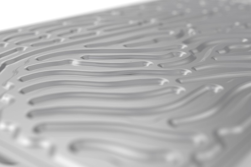 Bionic battery cooling plate