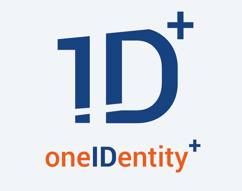 oneIDentity+ logo. Platform is used to check unique MAPP codes to ensure they are manufaturers original product. 