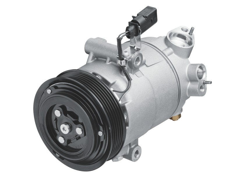 MAHLE A/C compressor for vehicle cooling and climate control within the vehicle. 