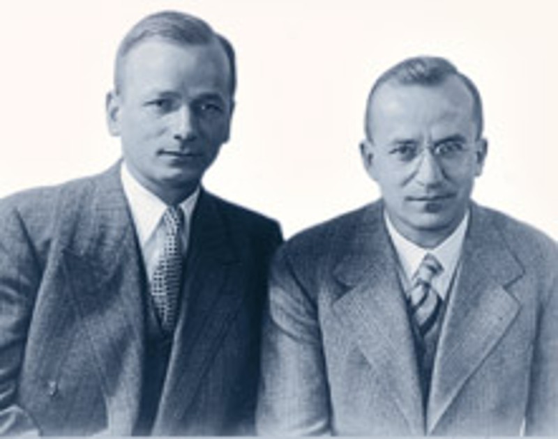The Mahle Brothers, Hermann and Ernst in their founding years.